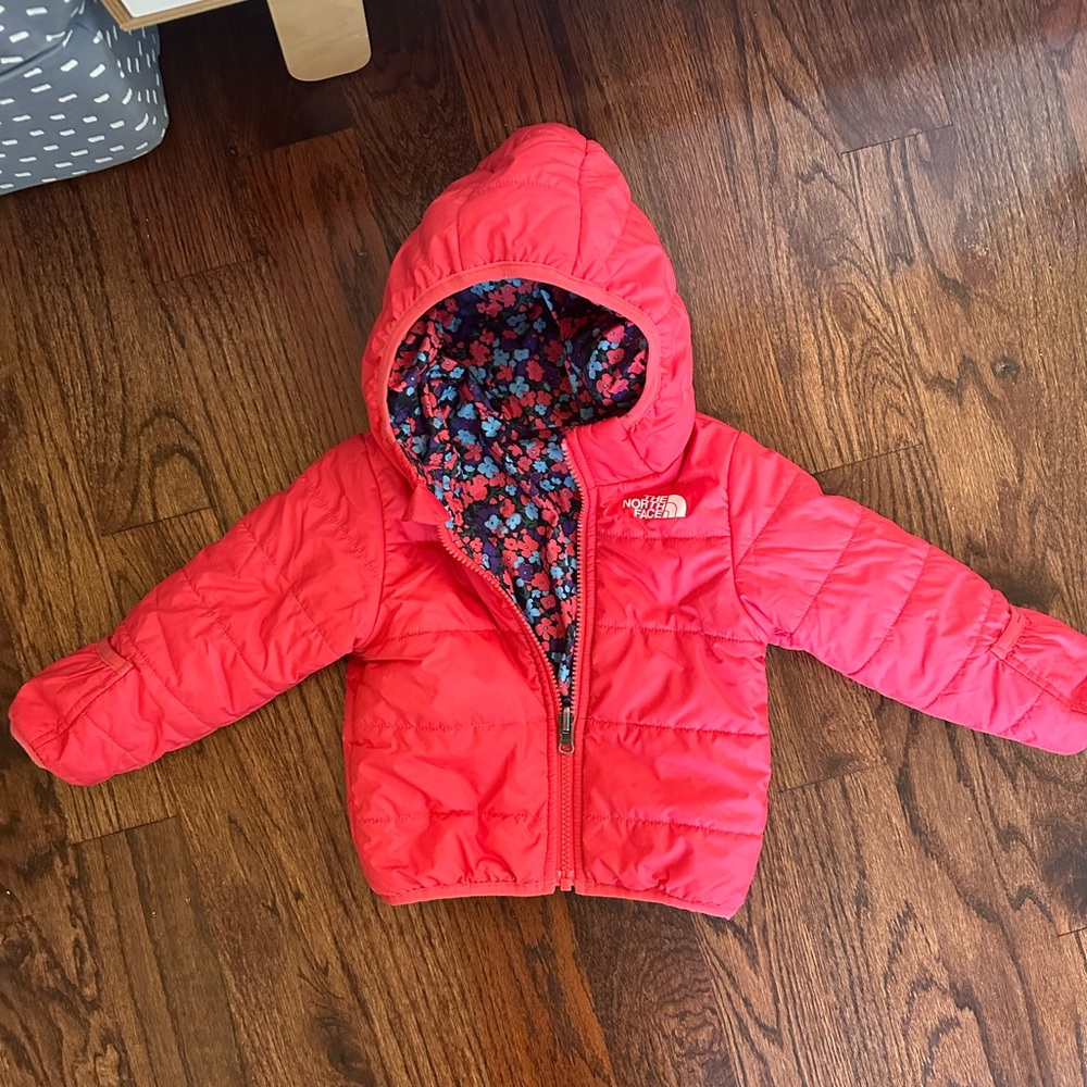 Northface toddler girls reversible winter coat